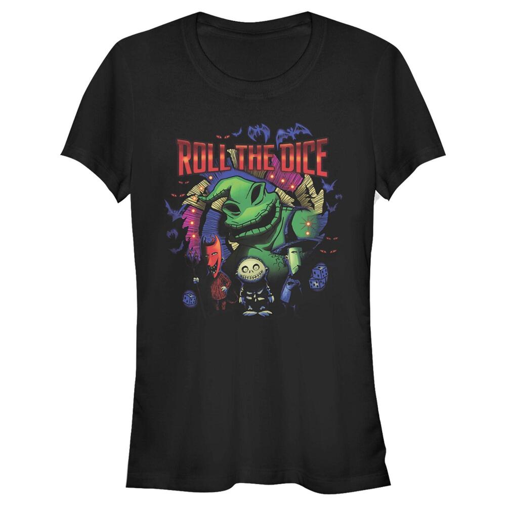 Juniors The Nightmare Before Christmas Oogie Boogie Roll The Dice Tshirt